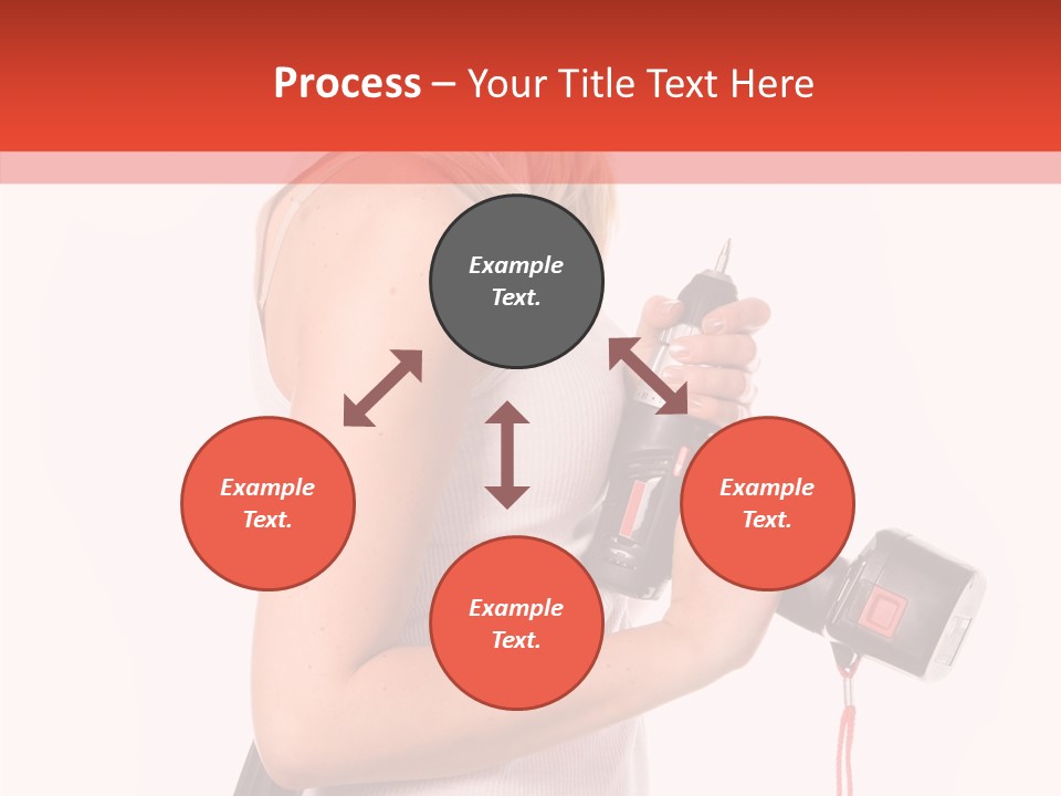 Female White Construction PowerPoint Template