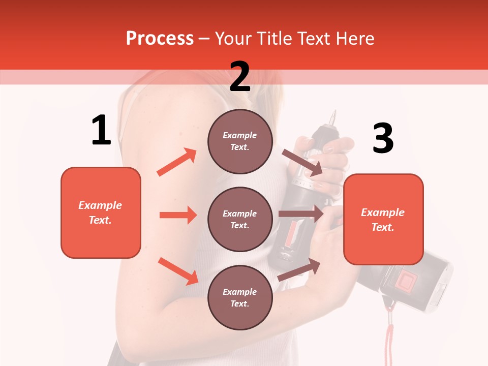 Female White Construction PowerPoint Template