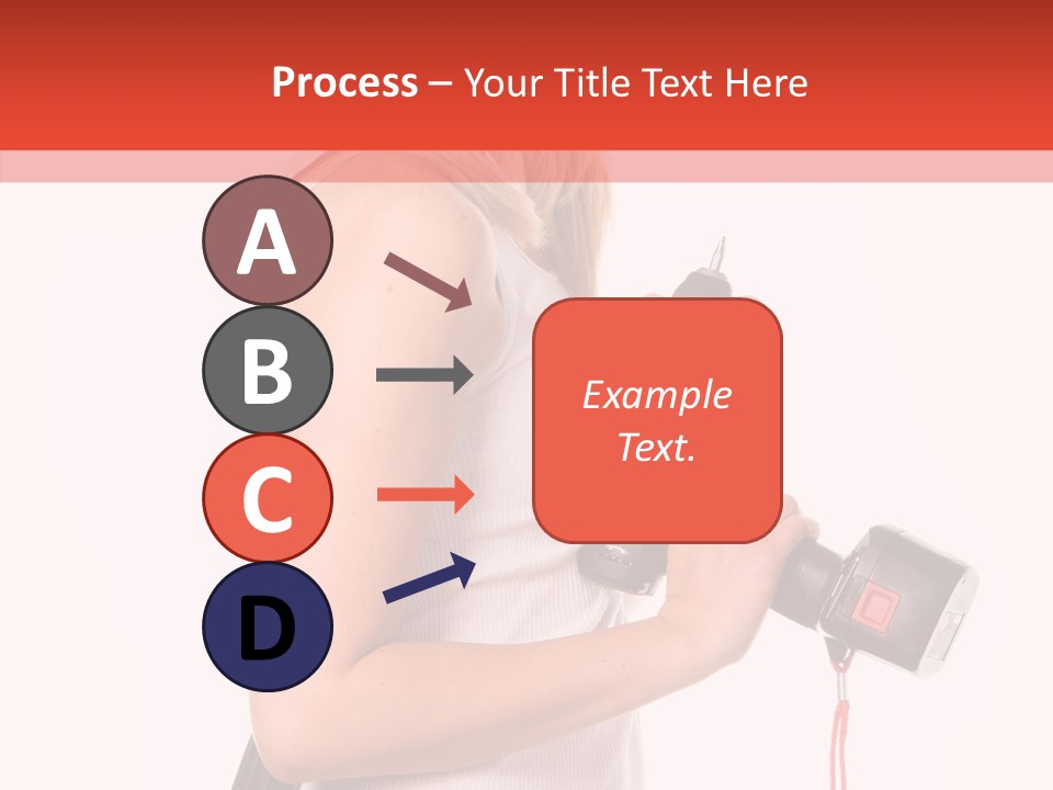 Female White Construction PowerPoint Template