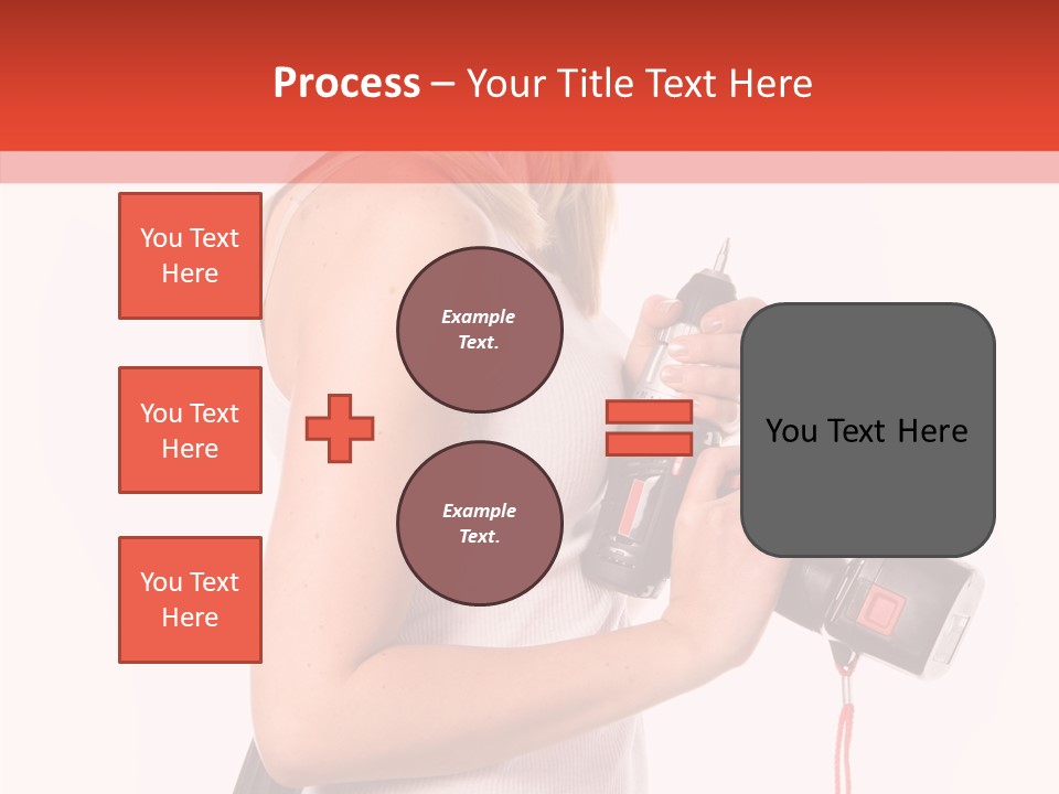 Female White Construction PowerPoint Template
