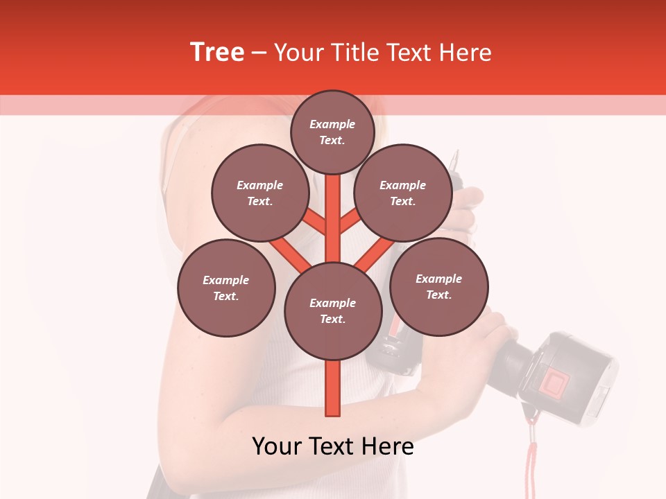 Female White Construction PowerPoint Template
