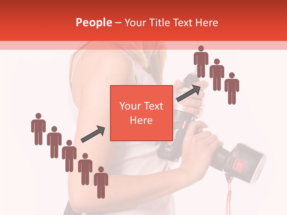 Female White Construction PowerPoint Template