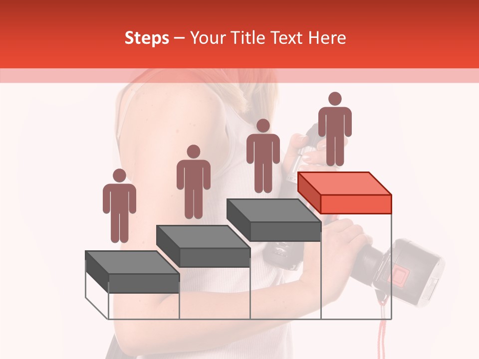 Female White Construction PowerPoint Template