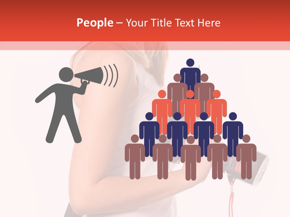 Female White Construction PowerPoint Template