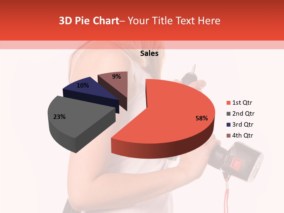 Female White Construction PowerPoint Template