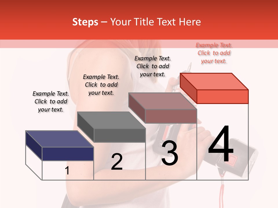 Female White Construction PowerPoint Template