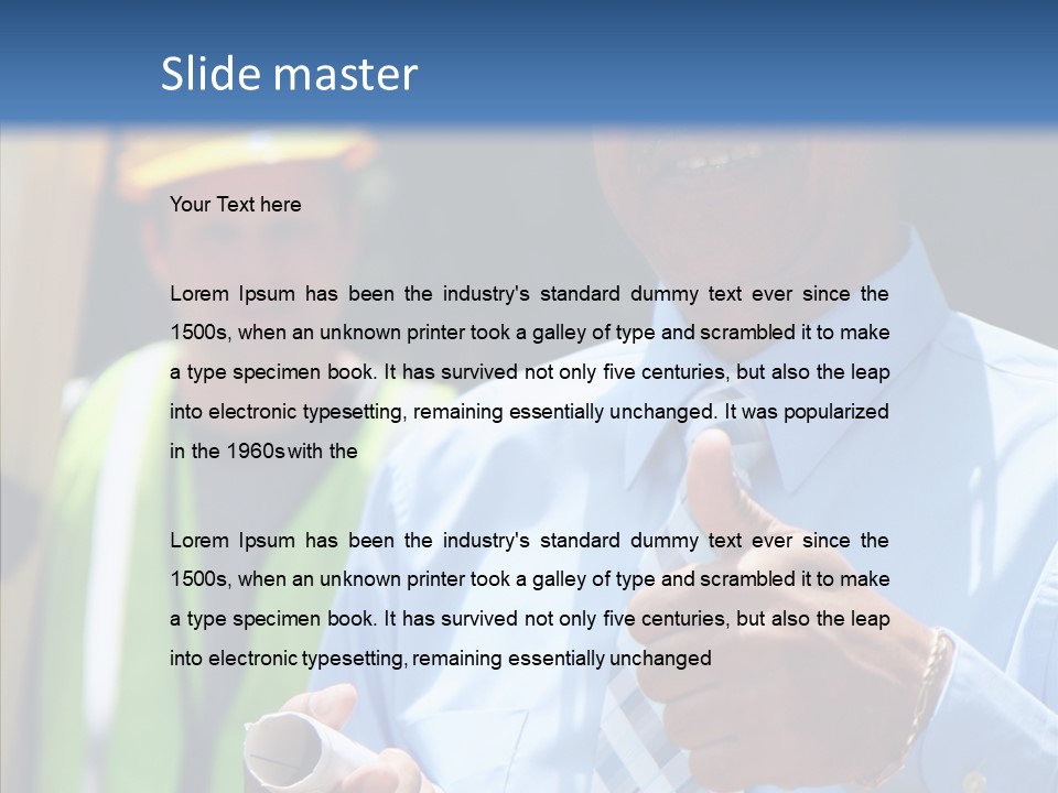 Occupation Worker Men PowerPoint Template