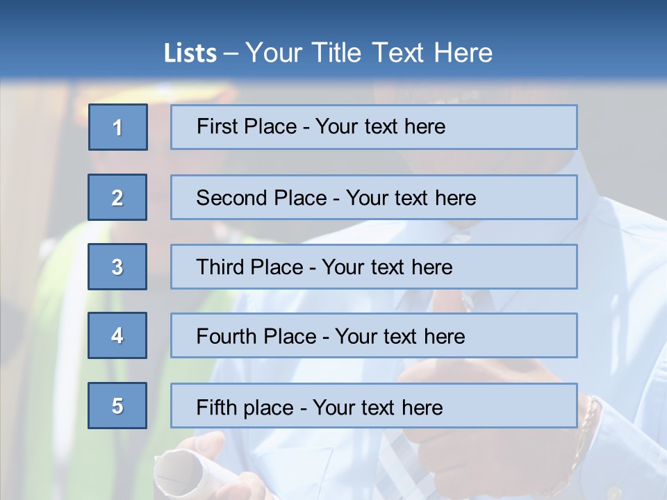 Occupation Worker Men PowerPoint Template