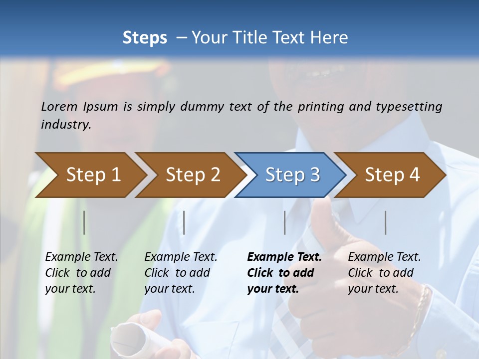 Occupation Worker Men PowerPoint Template