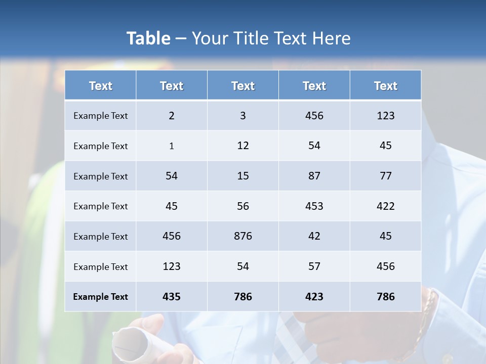 Occupation Worker Men PowerPoint Template