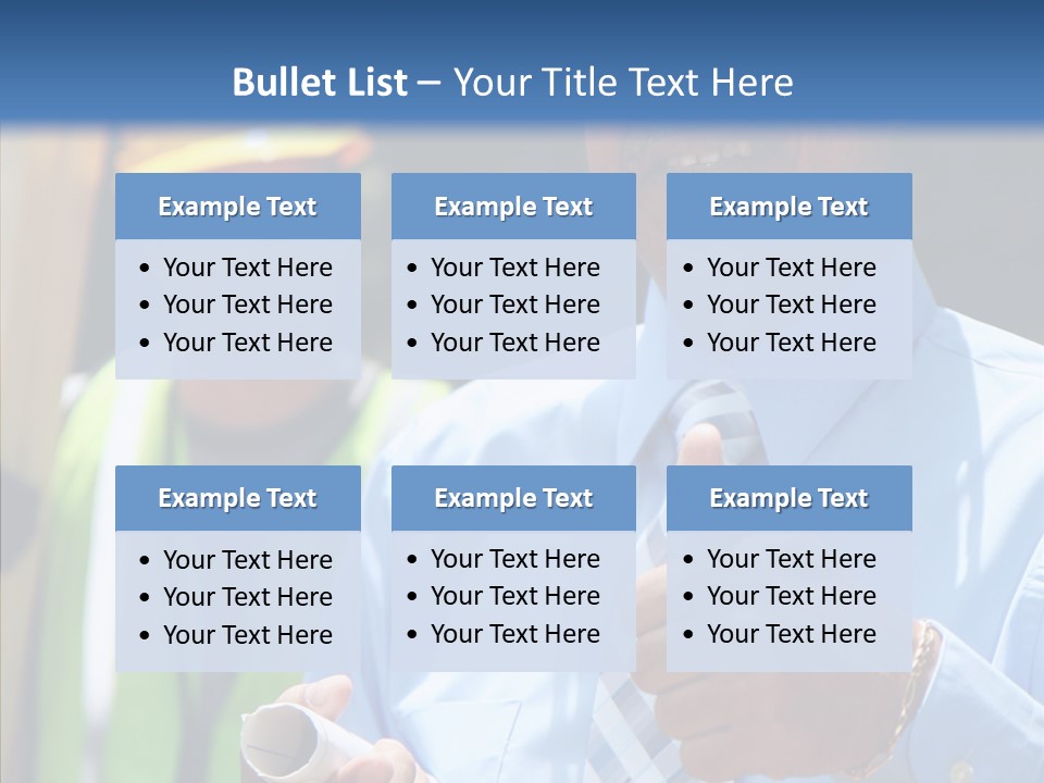 Occupation Worker Men PowerPoint Template