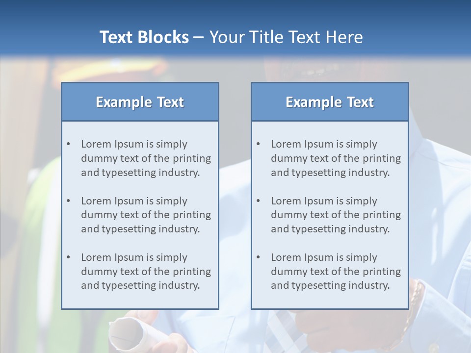 Occupation Worker Men PowerPoint Template