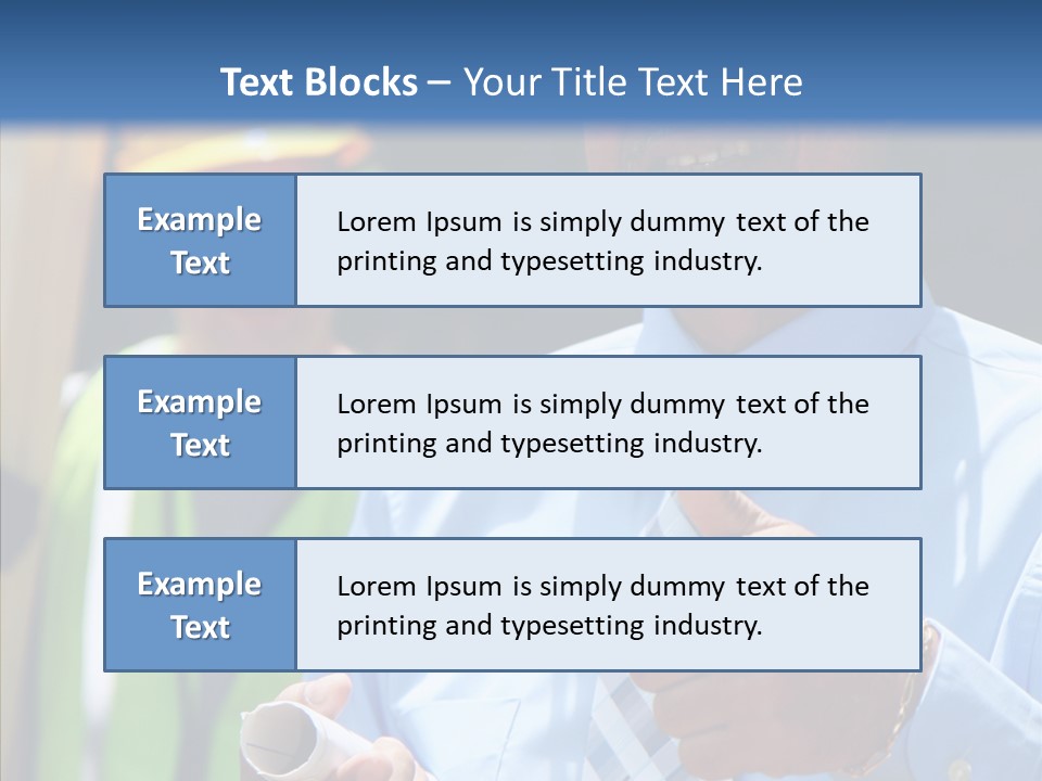 Occupation Worker Men PowerPoint Template