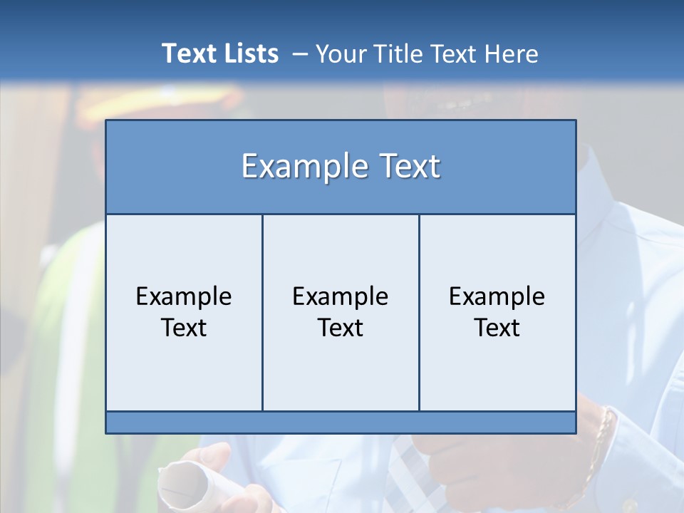 Occupation Worker Men PowerPoint Template