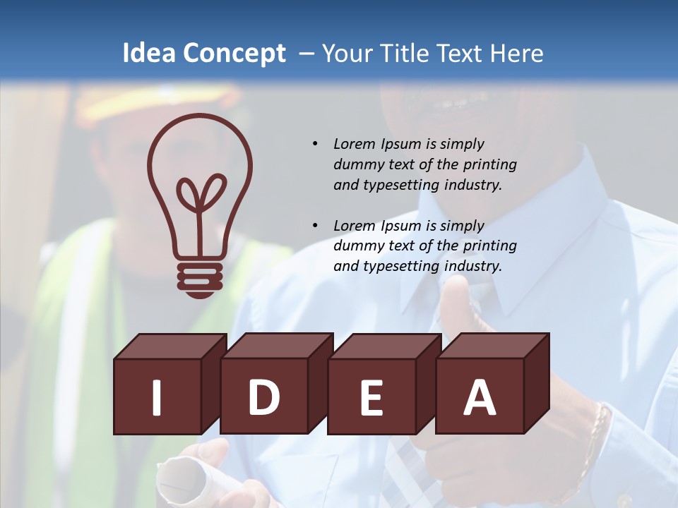 Occupation Worker Men PowerPoint Template