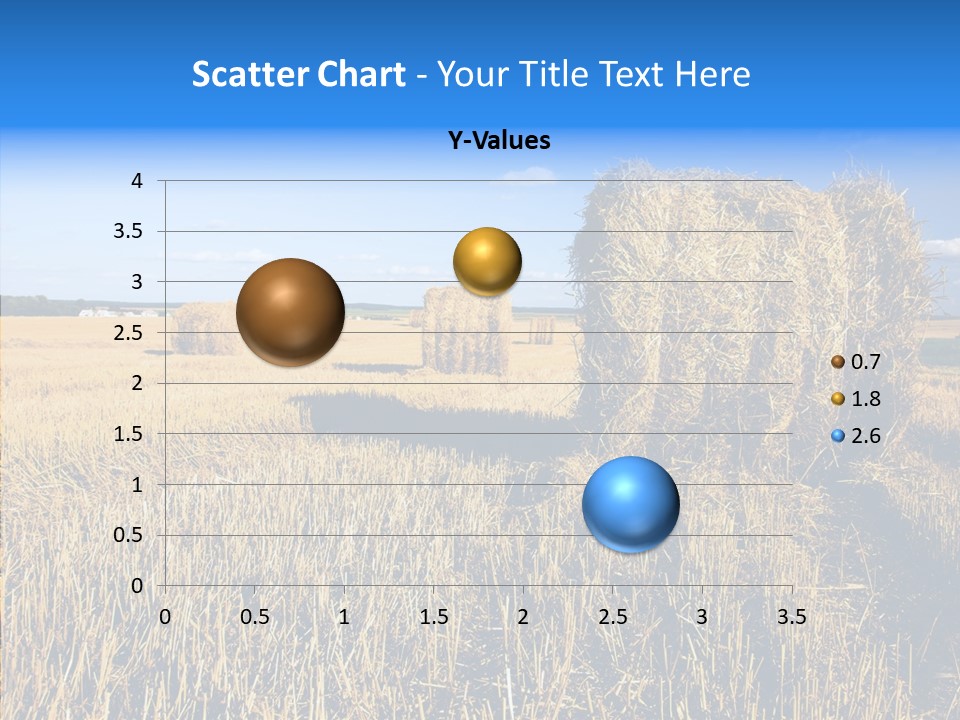 Season Wheat Blue PowerPoint Template