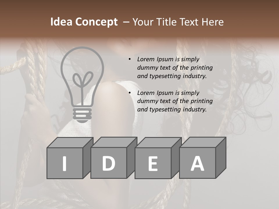 Gloss Necklace Red PowerPoint Template