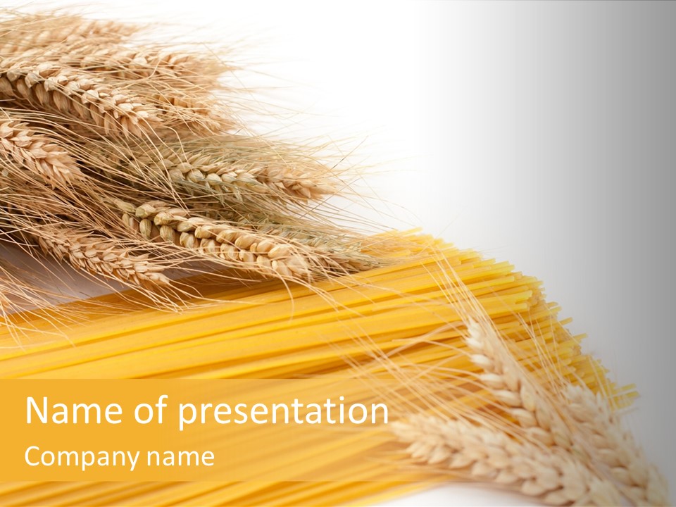 Wheat Nutrition Beautiful PowerPoint Template