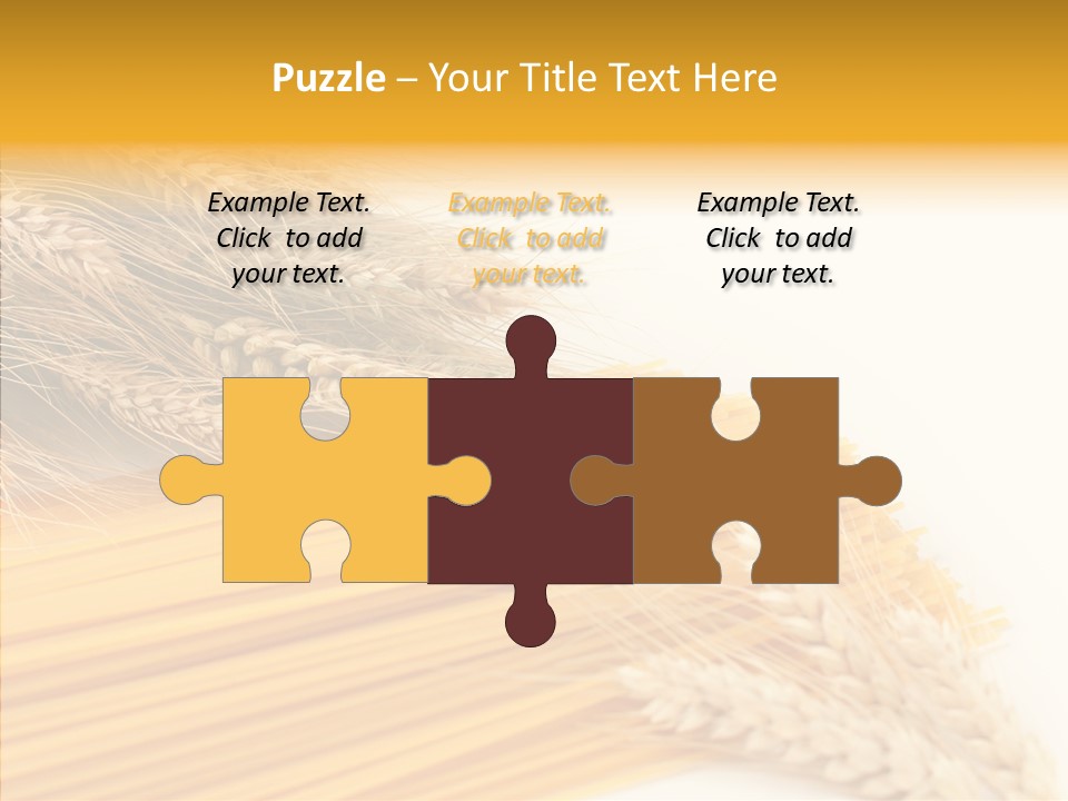 Wheat Nutrition Beautiful PowerPoint Template