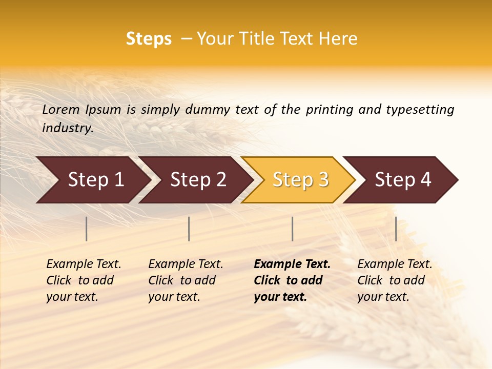 Wheat Nutrition Beautiful PowerPoint Template