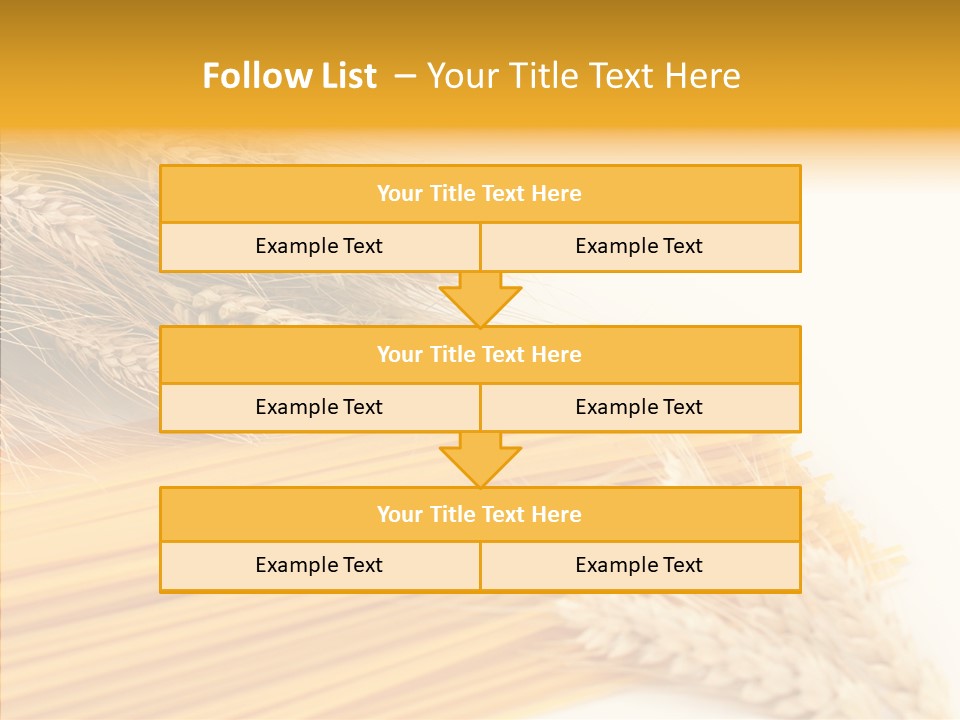 Wheat Nutrition Beautiful PowerPoint Template