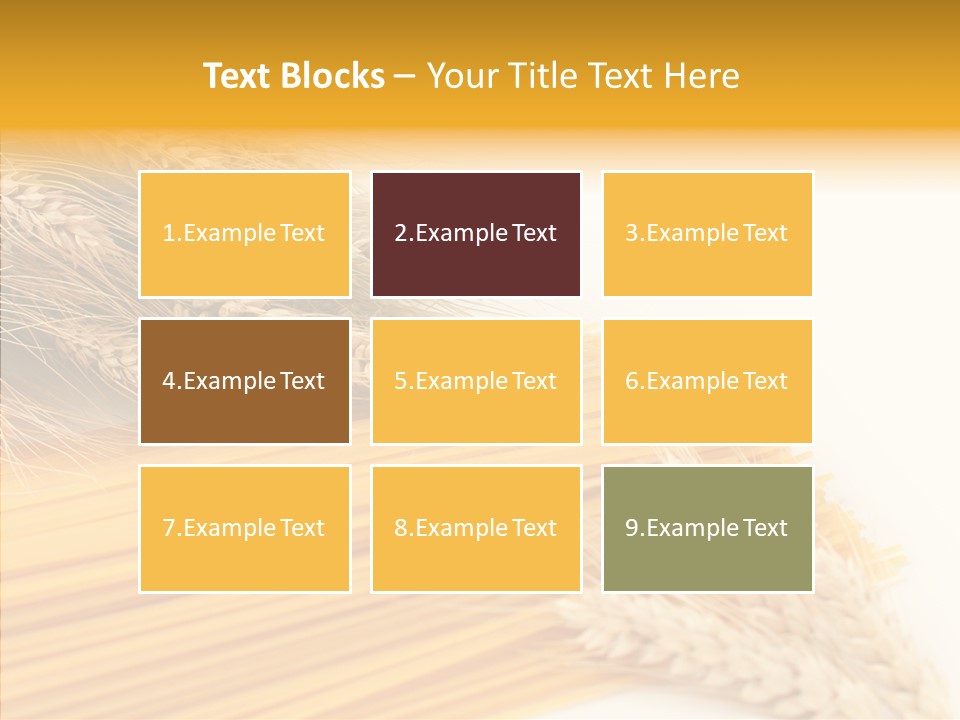 Wheat Nutrition Beautiful PowerPoint Template