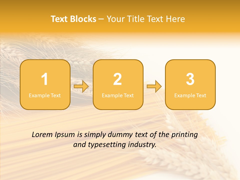 Wheat Nutrition Beautiful PowerPoint Template