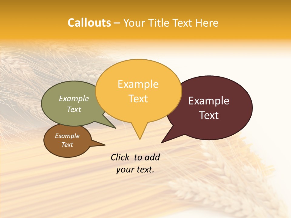 Wheat Nutrition Beautiful PowerPoint Template