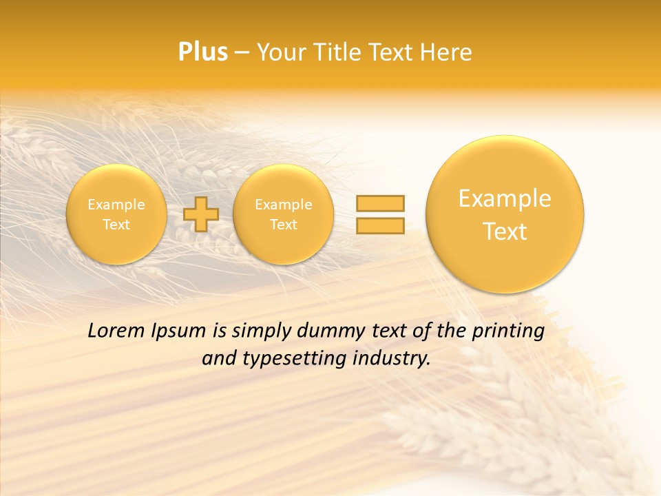 Wheat Nutrition Beautiful PowerPoint Template