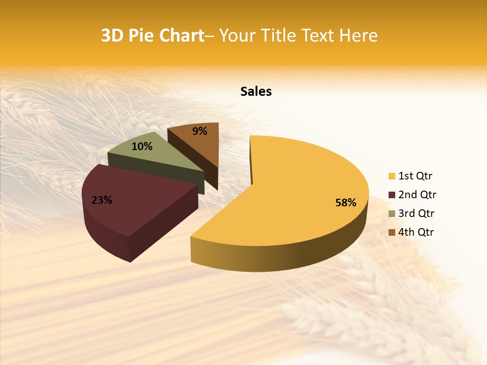 Wheat Nutrition Beautiful PowerPoint Template
