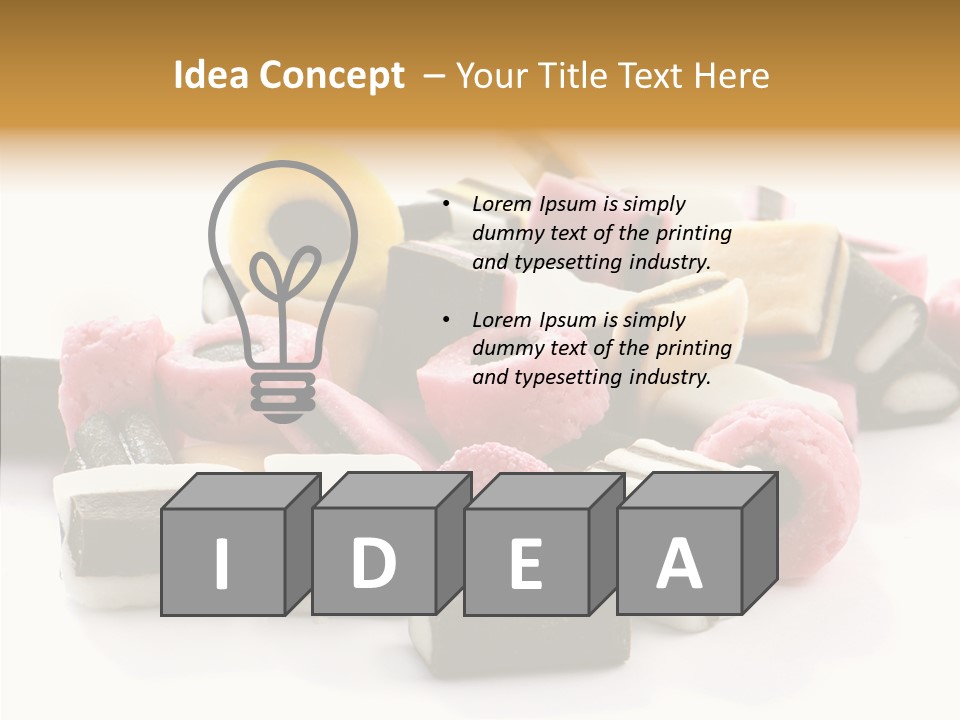 Sugar Candy Eat PowerPoint Template