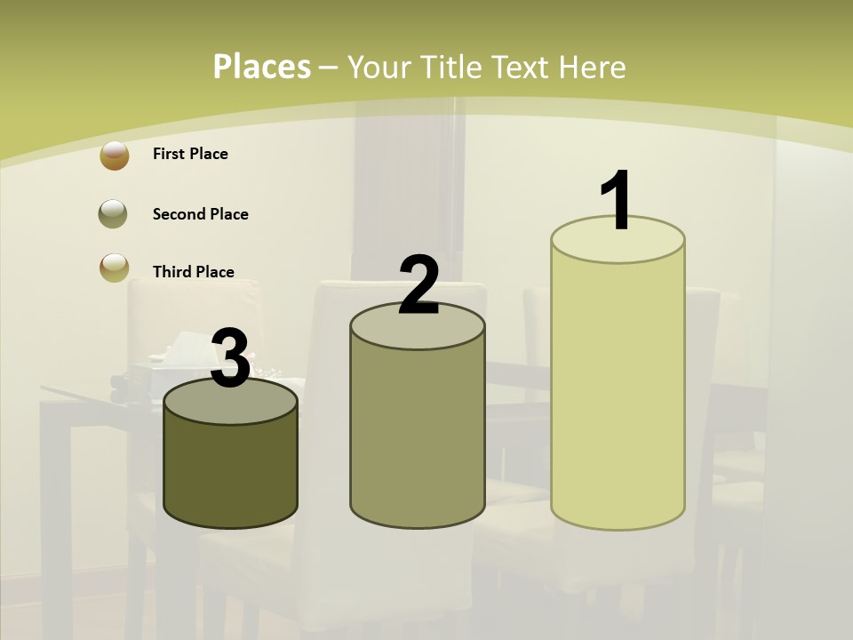 Table Room Chair PowerPoint Template