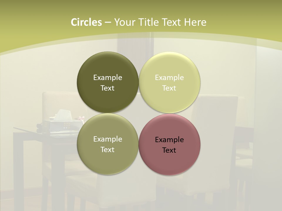 Table Room Chair PowerPoint Template