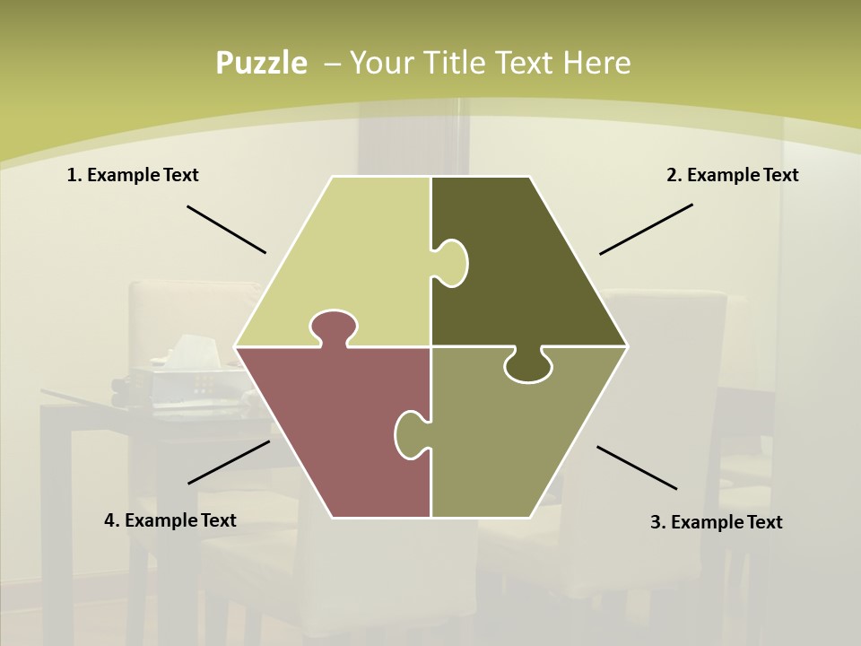 Table Room Chair PowerPoint Template