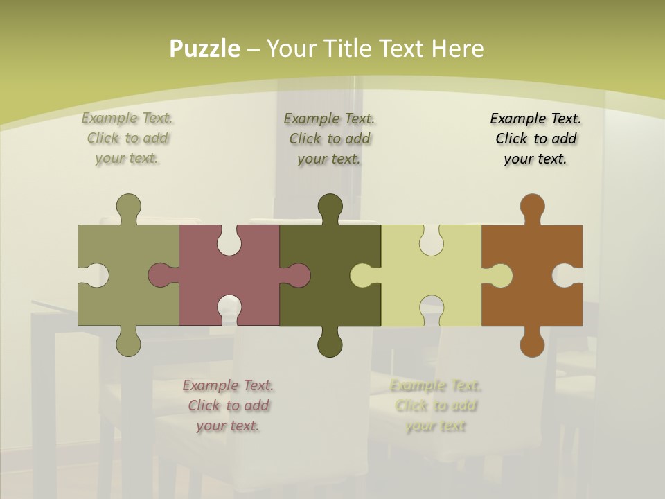 Table Room Chair PowerPoint Template