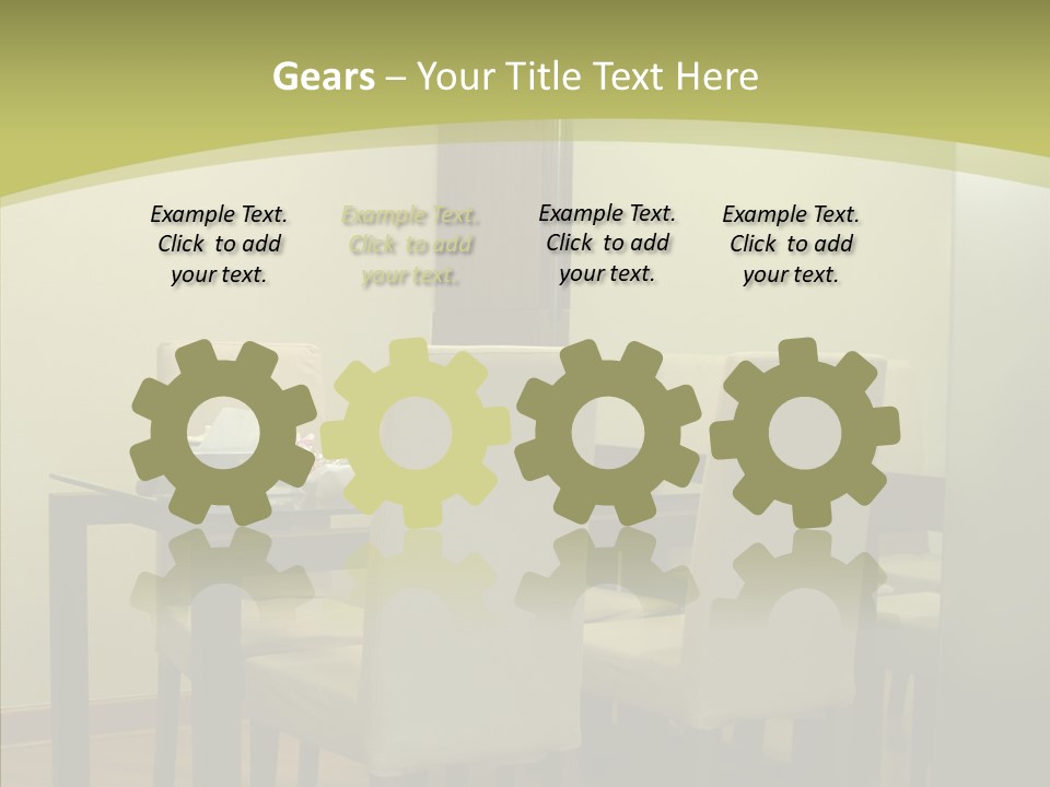 Table Room Chair PowerPoint Template