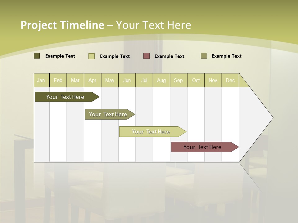 Table Room Chair PowerPoint Template