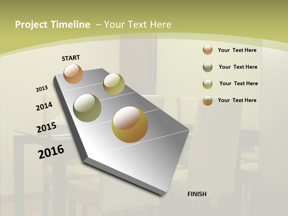 Table Room Chair PowerPoint Template