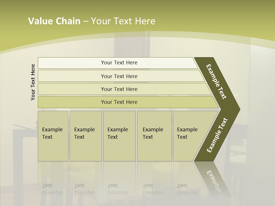 Table Room Chair PowerPoint Template
