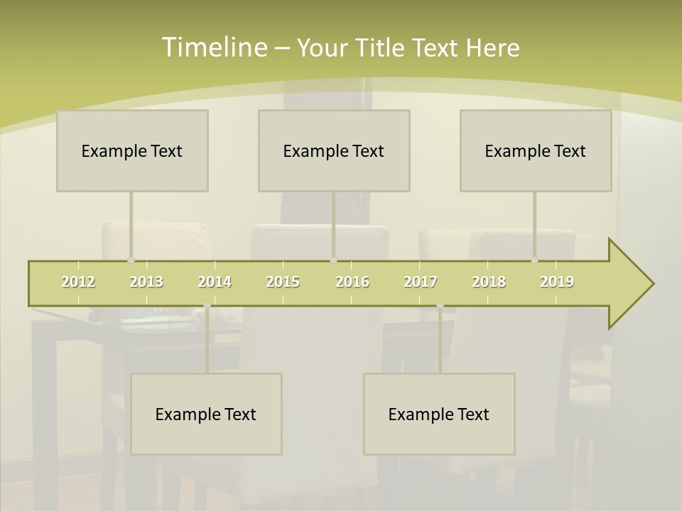 Table Room Chair PowerPoint Template