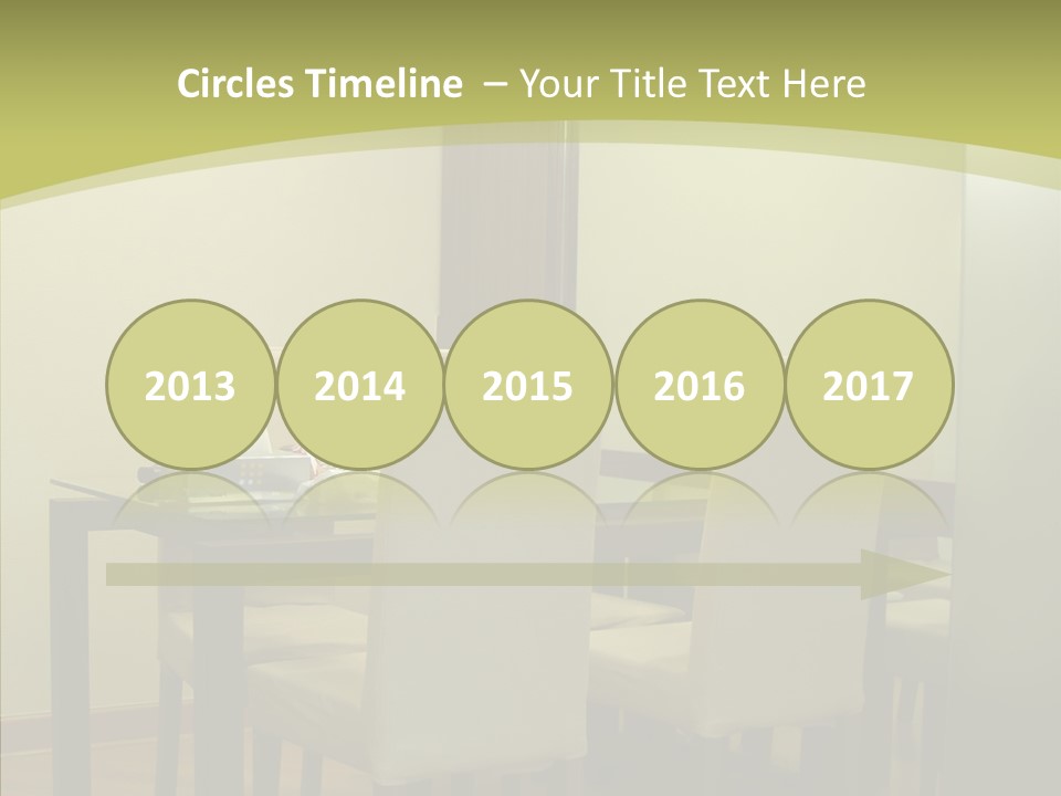 Table Room Chair PowerPoint Template