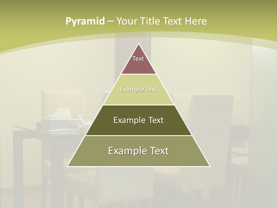 Table Room Chair PowerPoint Template