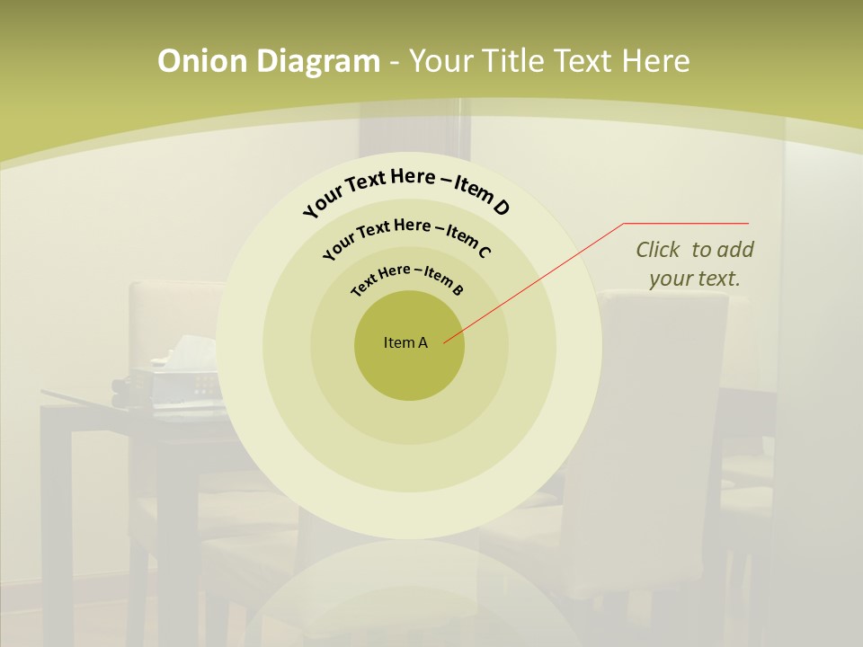 Table Room Chair PowerPoint Template