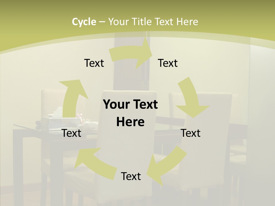 Table Room Chair PowerPoint Template