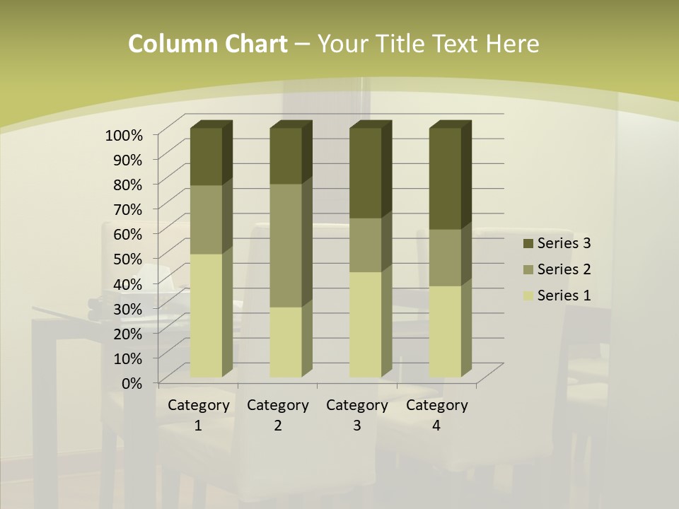 Table Room Chair PowerPoint Template
