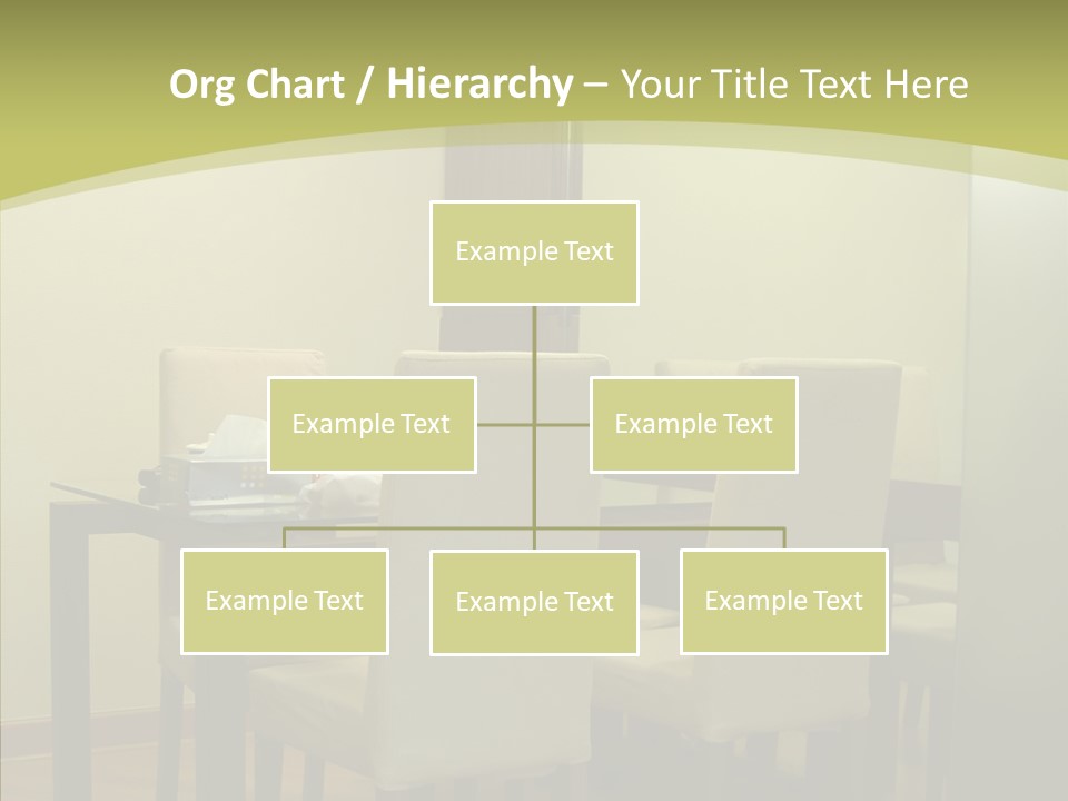 Table Room Chair PowerPoint Template