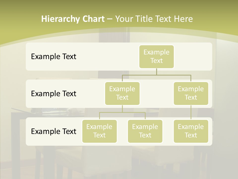 Table Room Chair PowerPoint Template