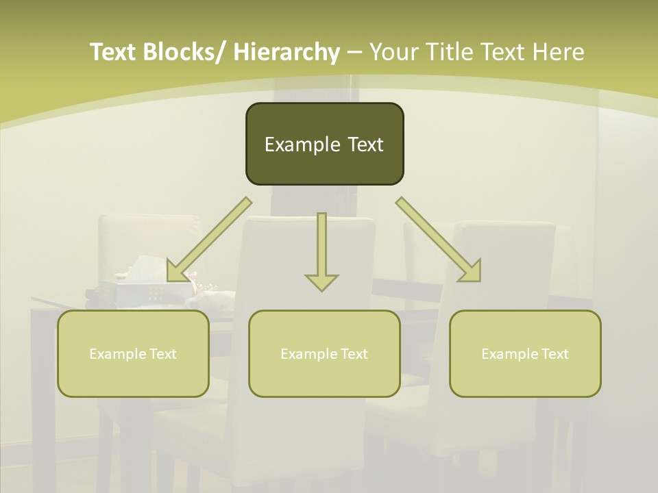 Table Room Chair PowerPoint Template