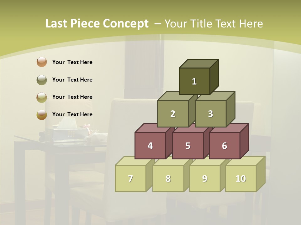Table Room Chair PowerPoint Template
