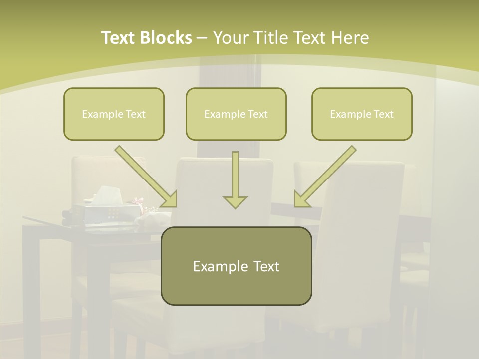 Table Room Chair PowerPoint Template